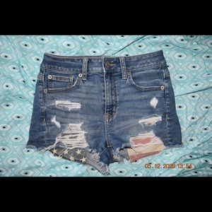 Next level stretch wrapped jean shorts